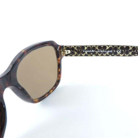 Coach Prescription Sunglasses Frames Dark Brown Tortoise - Picture 10 of 13